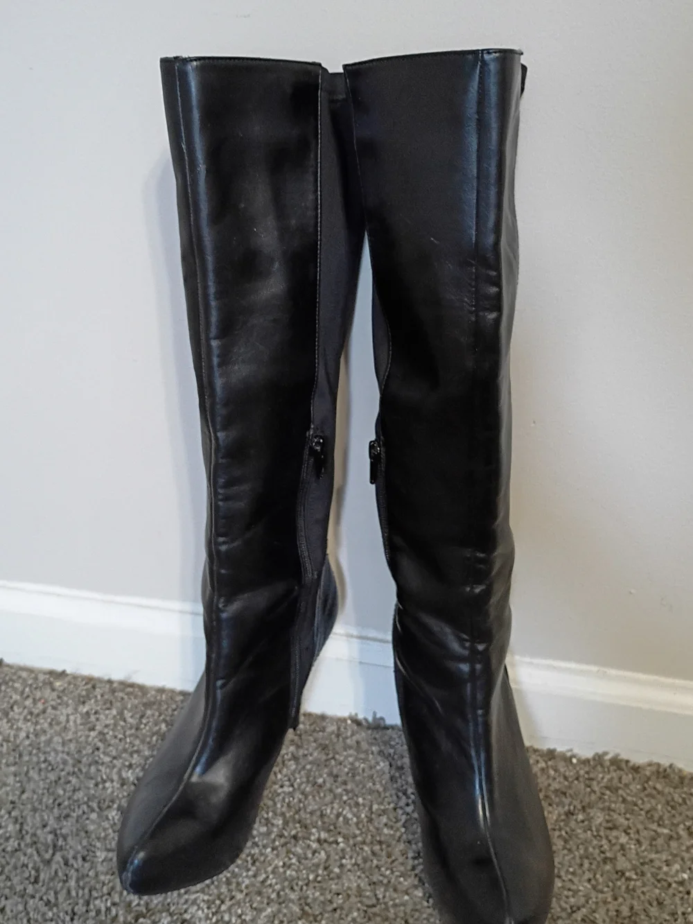 Charles By Charles David Black Over-the-Knee Stiletto Boots